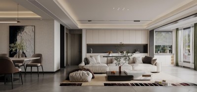 现代客餐厅3D模型下载